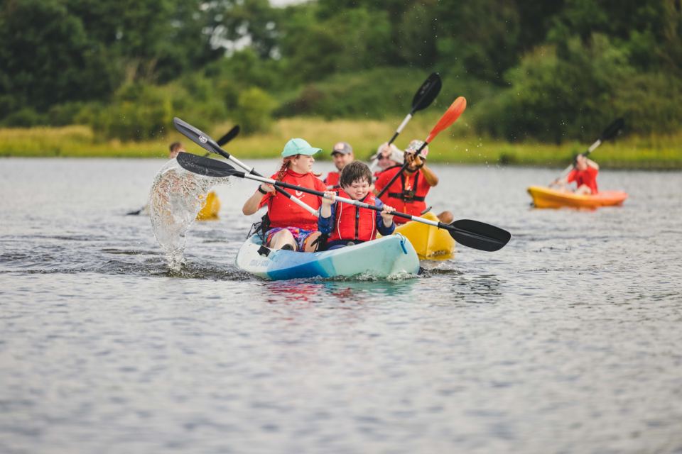 Kayaks on the lough