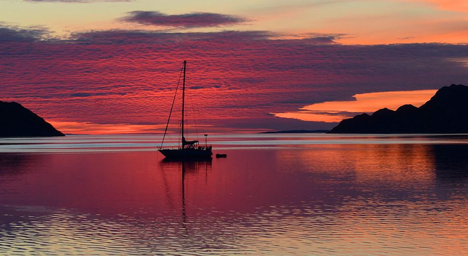Sunset over the loch