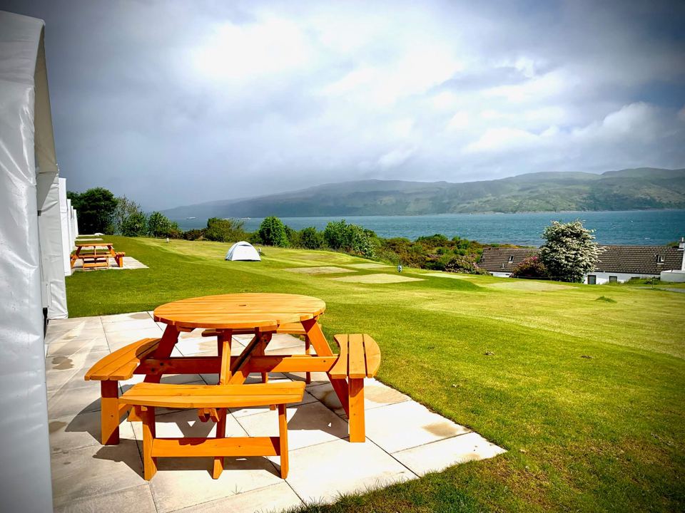 Patio view over the loch