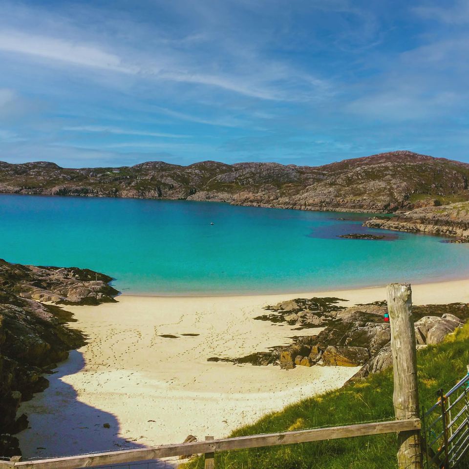 Cove with white sand