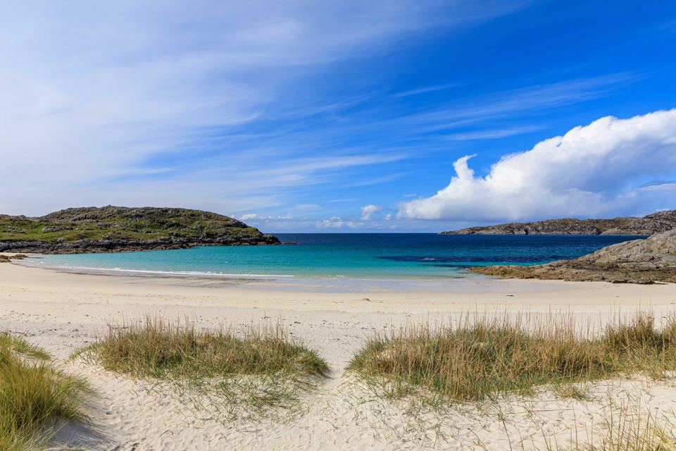 White sand and turquoise water