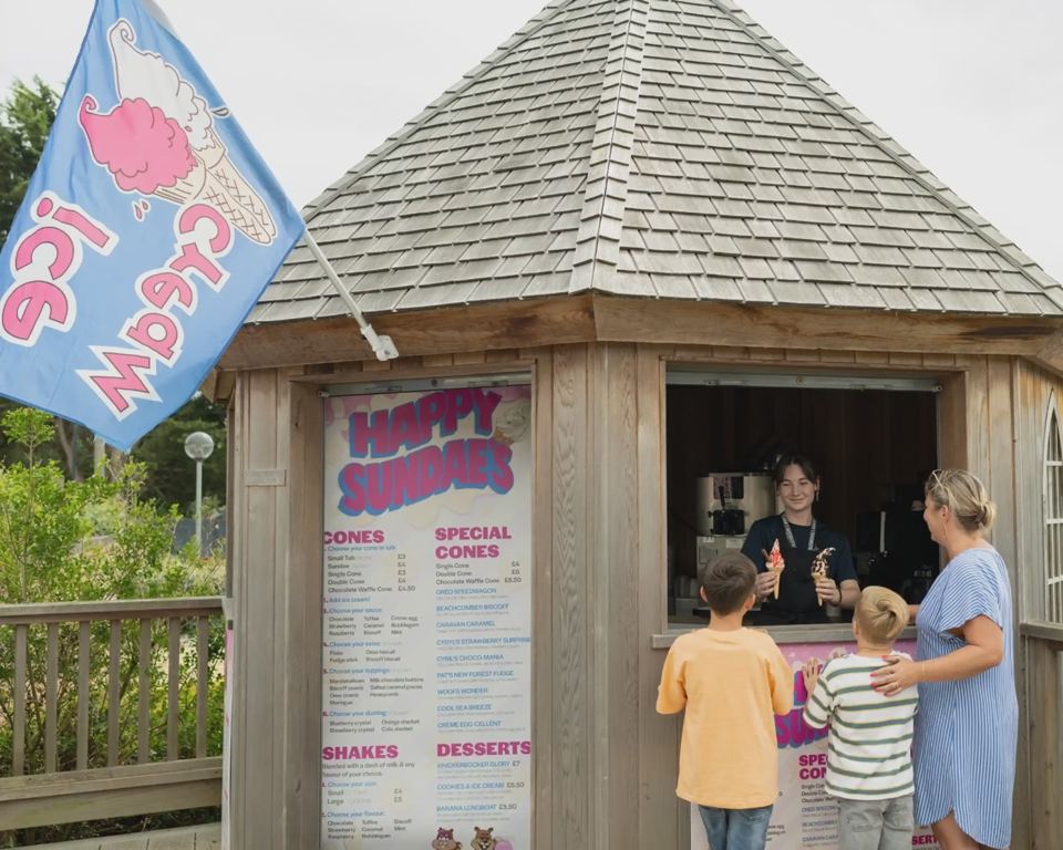 Ice cream kiosk