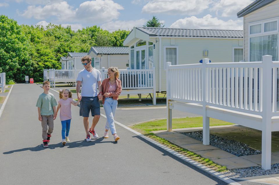Holiday homes with decking