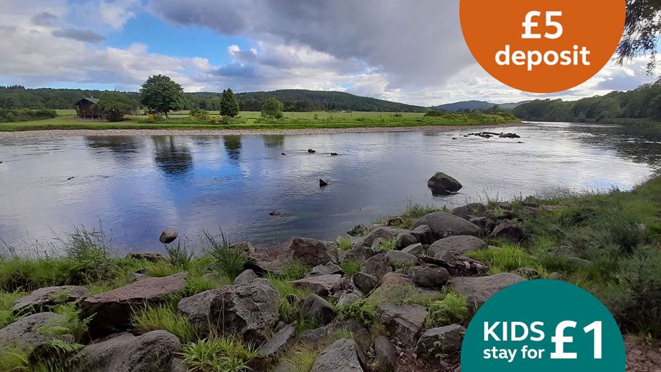 River Dee beside the site