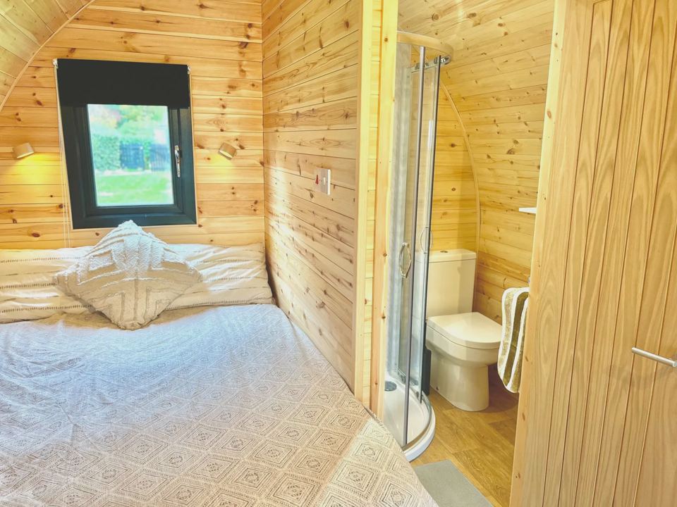 Luxury pod bed and shower