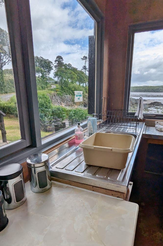 Cookhouse window over the bay