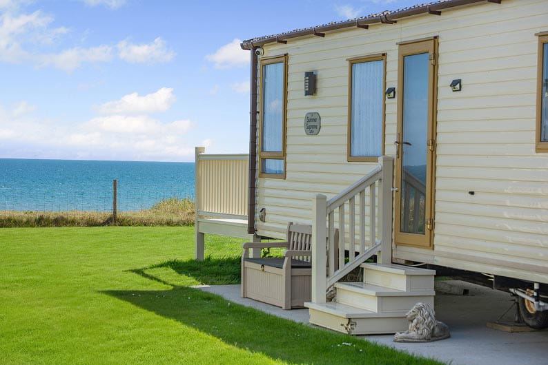 Caravan with sea view