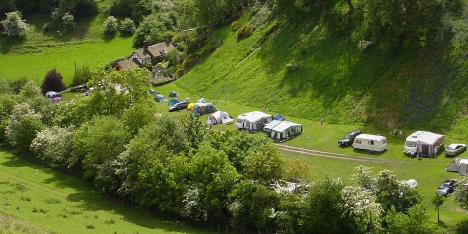 Site above the stream valley