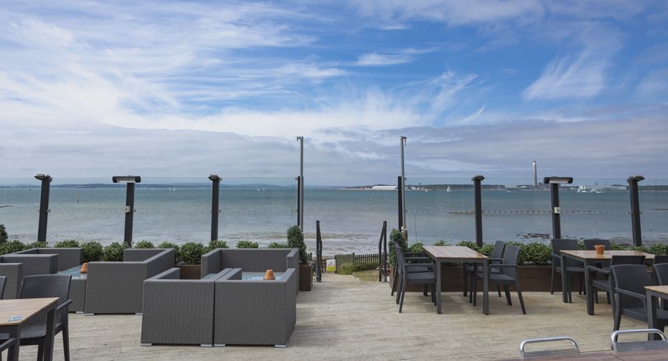 Terrace looking over the Solent