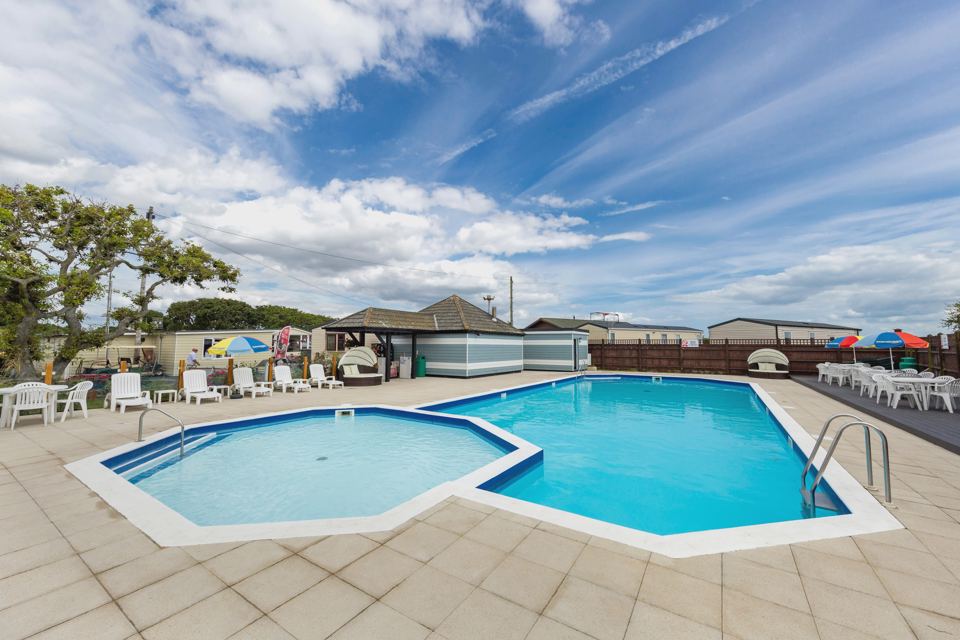 Heated outdoor pool