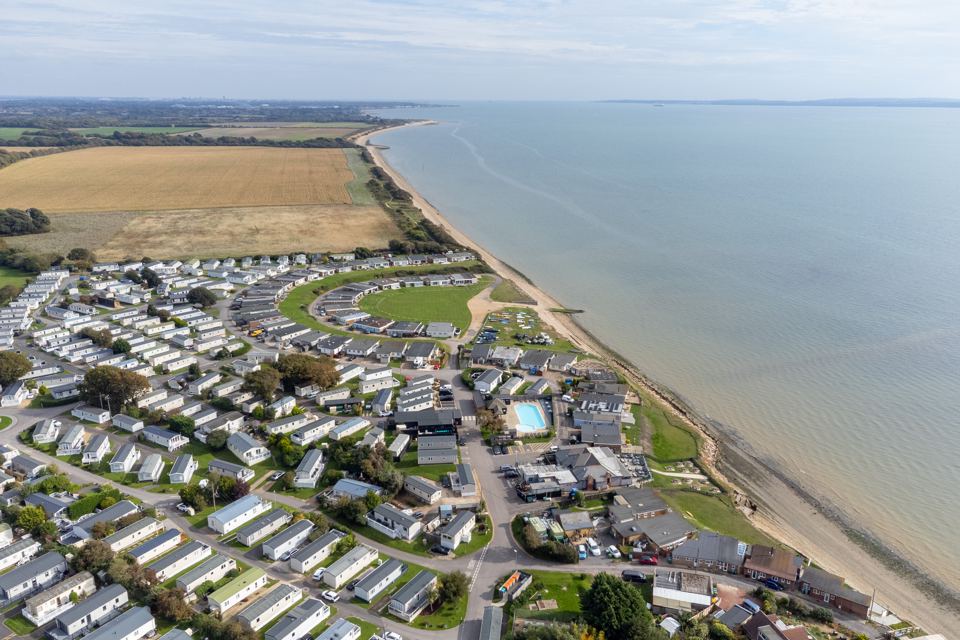 Park and coast from above