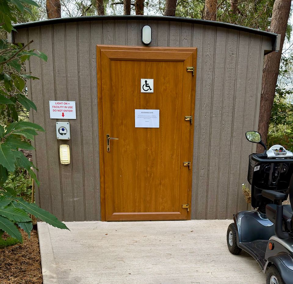 Accessible toilet and shower room