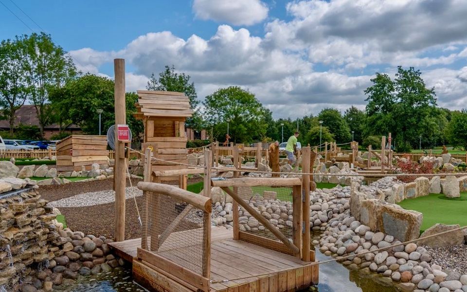 Adventure golf next door