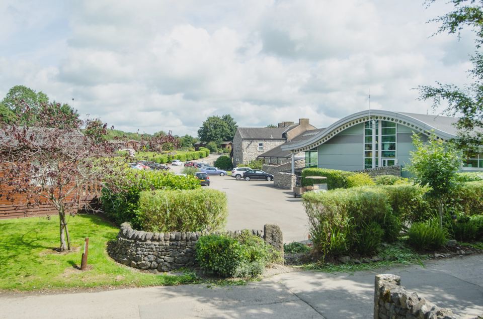 Leisure complex and stone buildings
