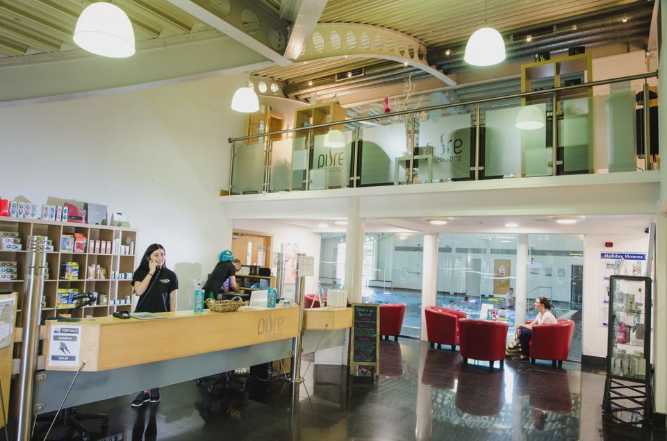 Leisure centre reception