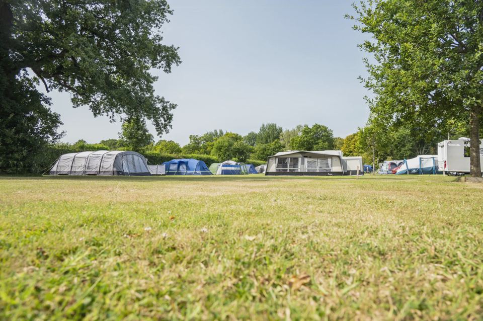 Grass pitches for tents and vans