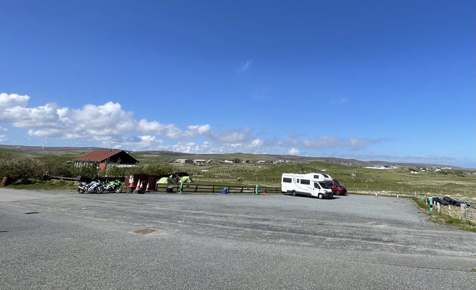 Motorhome on the hardstanding