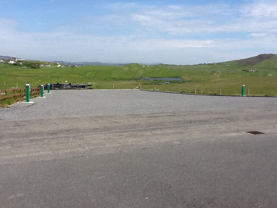 Gravel pitch area and hills