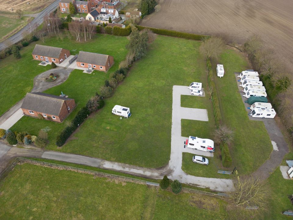 Hardstanding bays from above