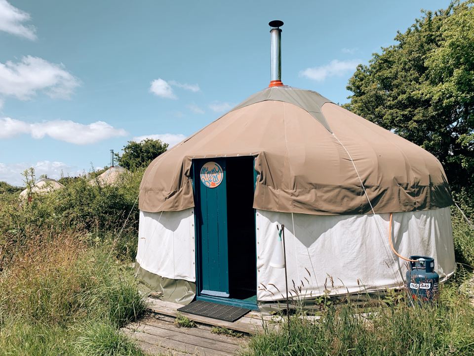 Yurt on the decked base