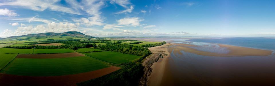Solway shore from above