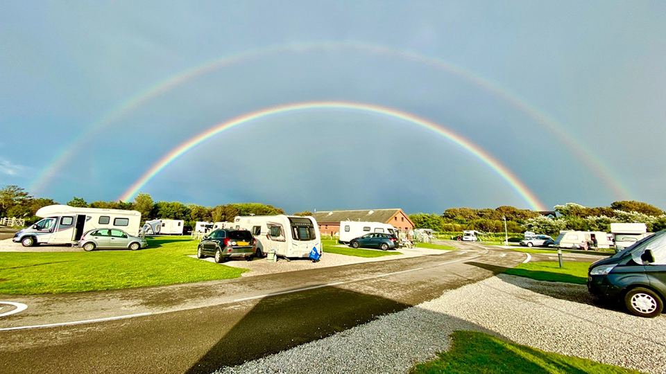 Site under a rainbow
