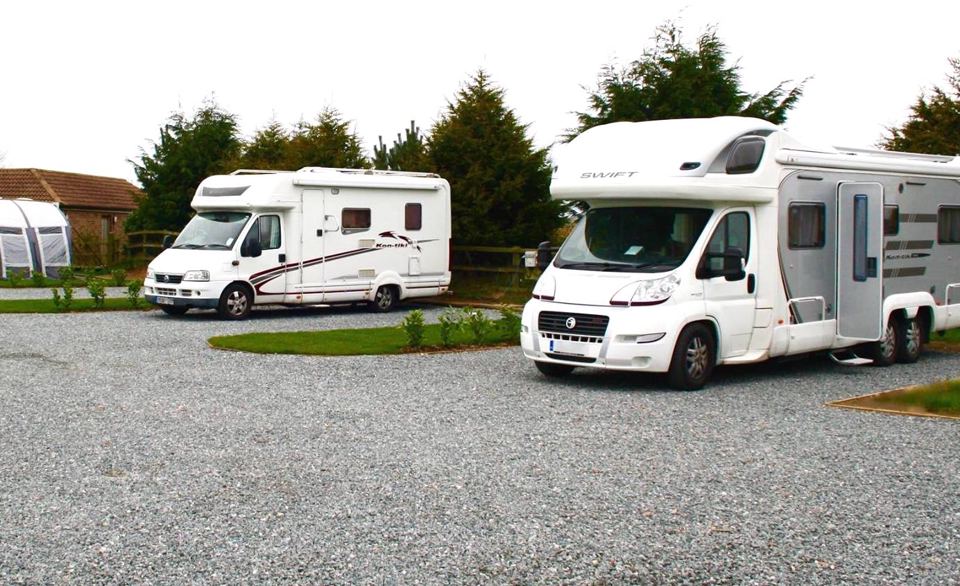 Gravel hardstanding pitches