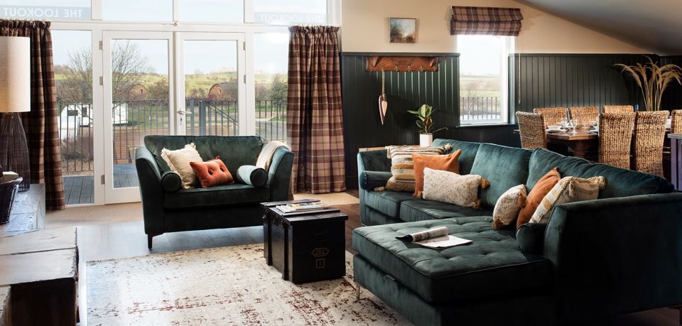 Inside a lodge
