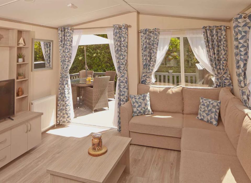 Superior caravan lounge