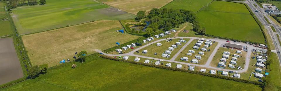 Touring field from above