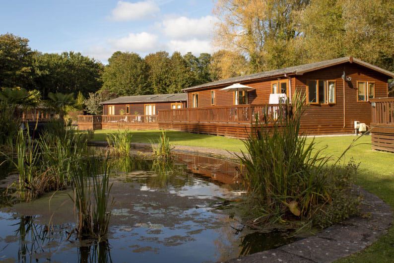 Lodges by the pond