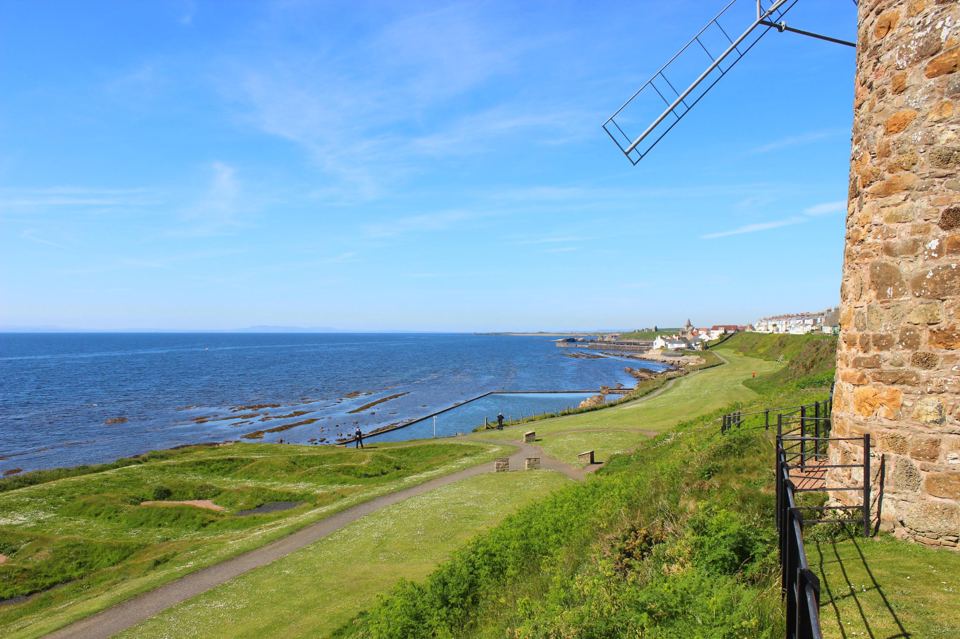 Coastal path by the windmill