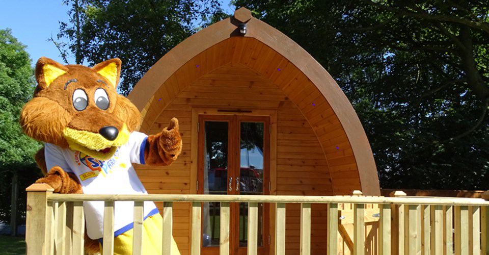 Camping pod with veranda
