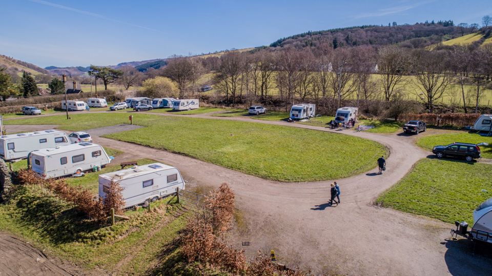 Touring pitches from above