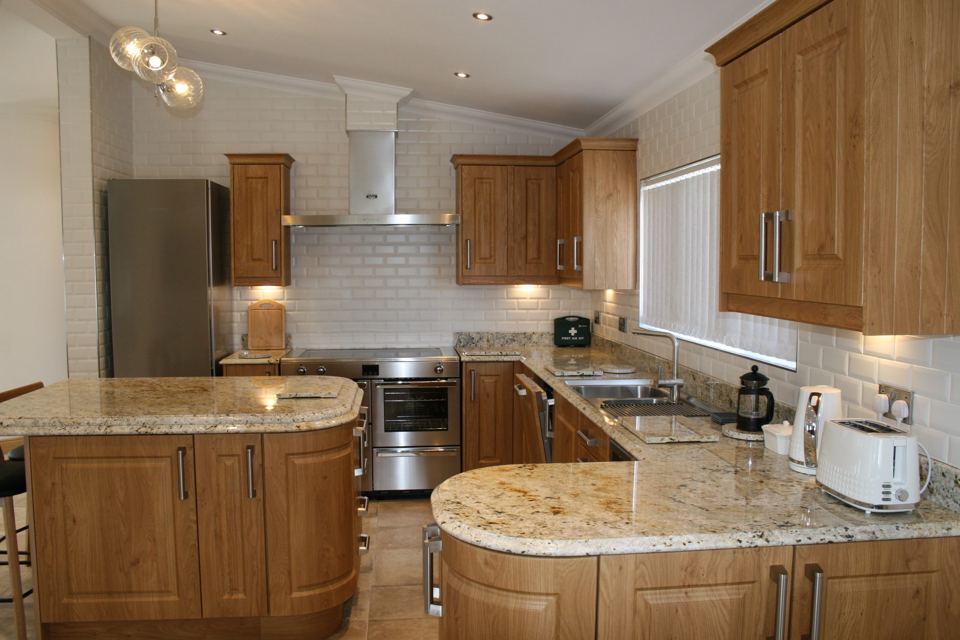 Lodge kitchen with island