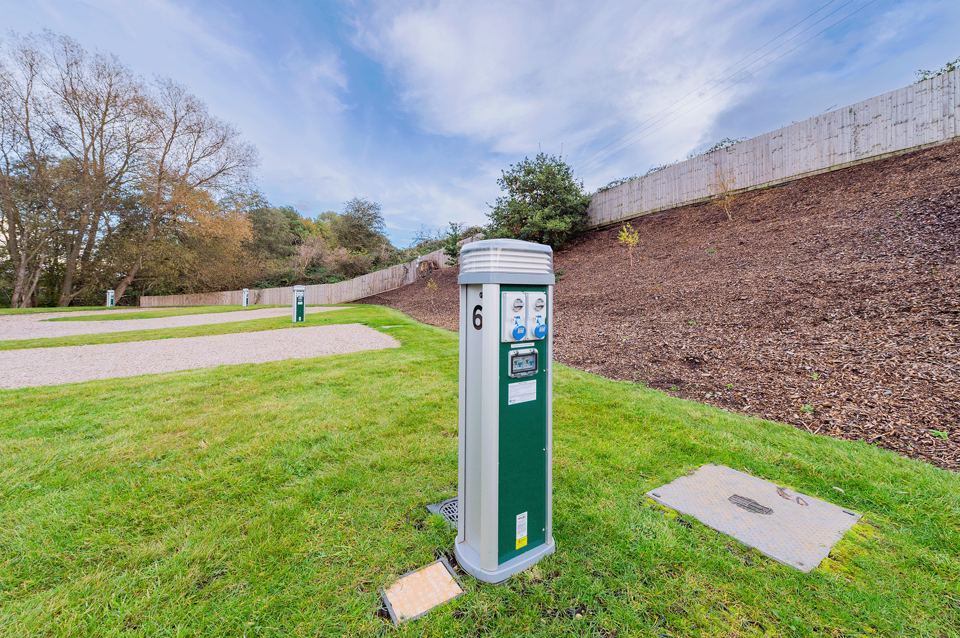 Electric post on a pitch