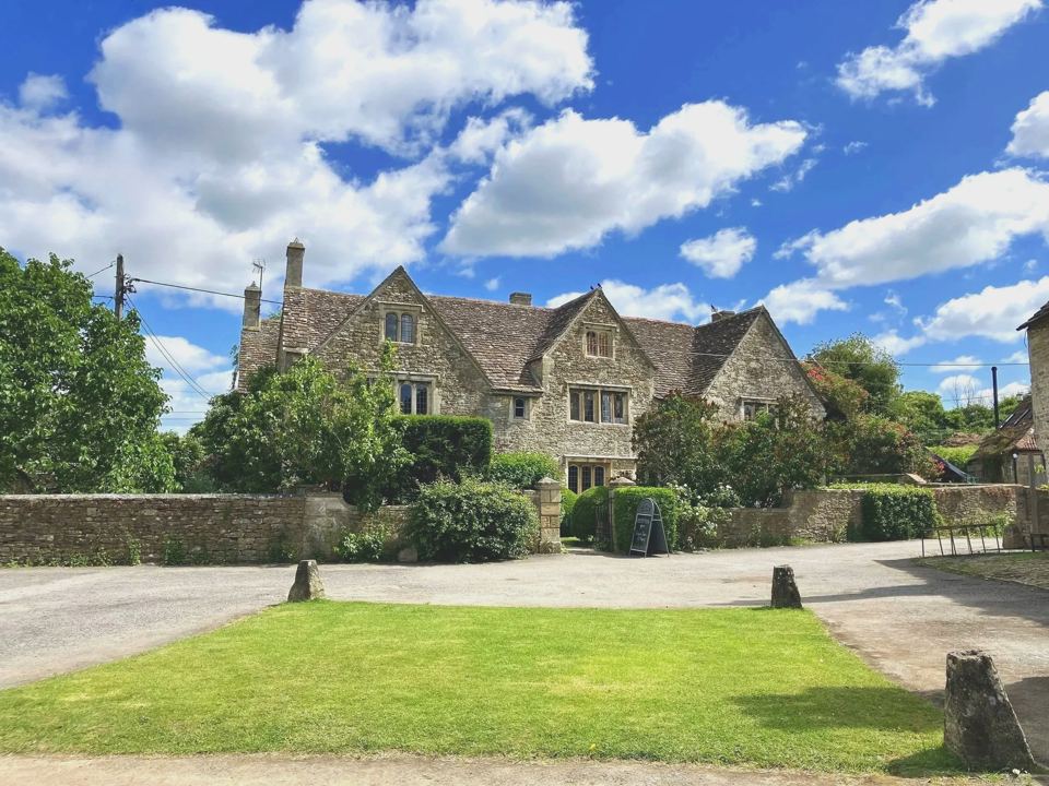 The manor house from the lawn
