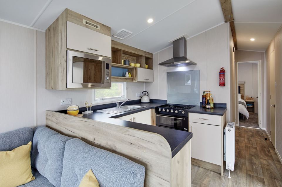 Static caravan interior
