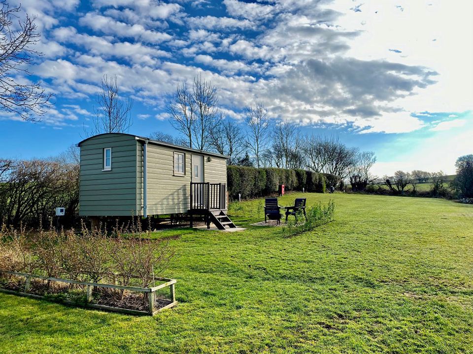Shepherd's hut in the field