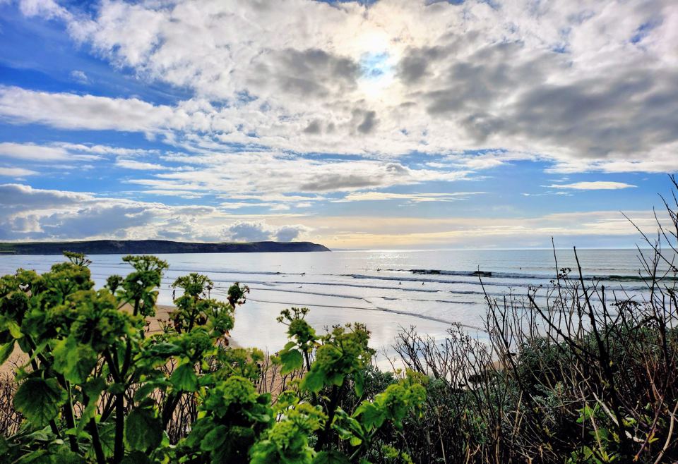 Sea view from the cliff path