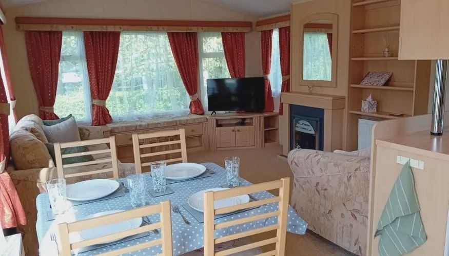 Caravan living area