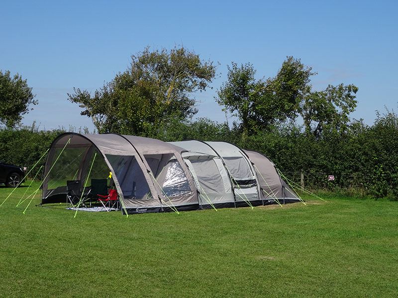 Large tent in the field