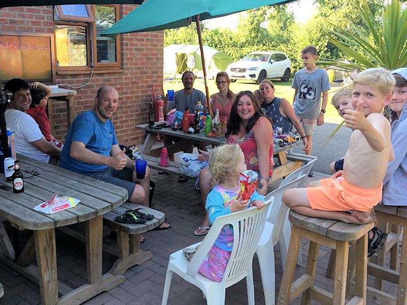 Patio by the shop