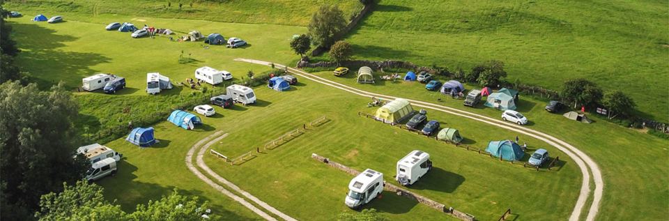 Touring field from above