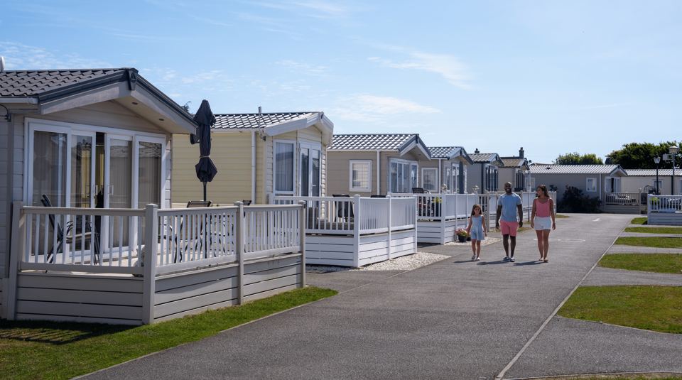 Caravans with decking