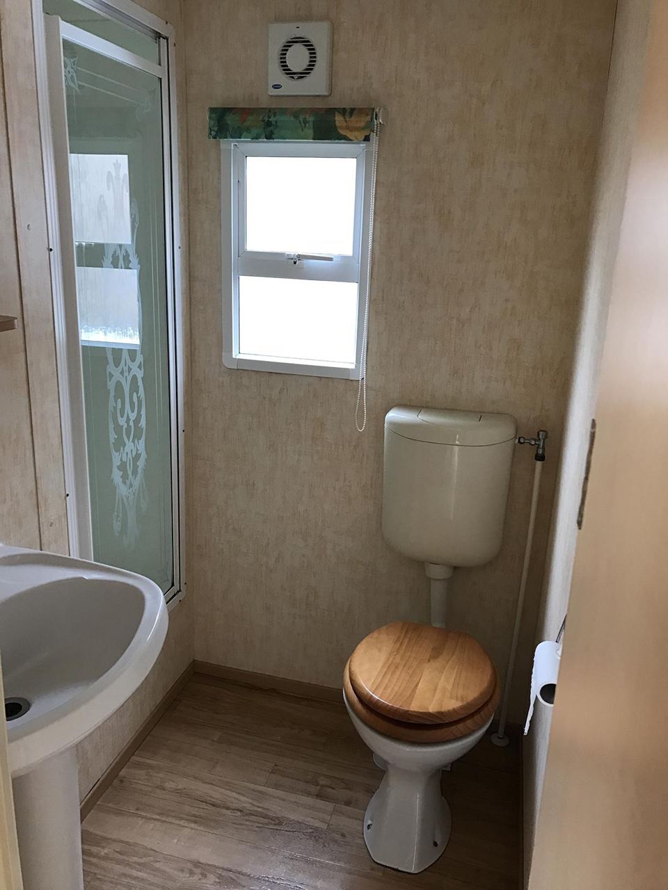 Static caravan bathroom