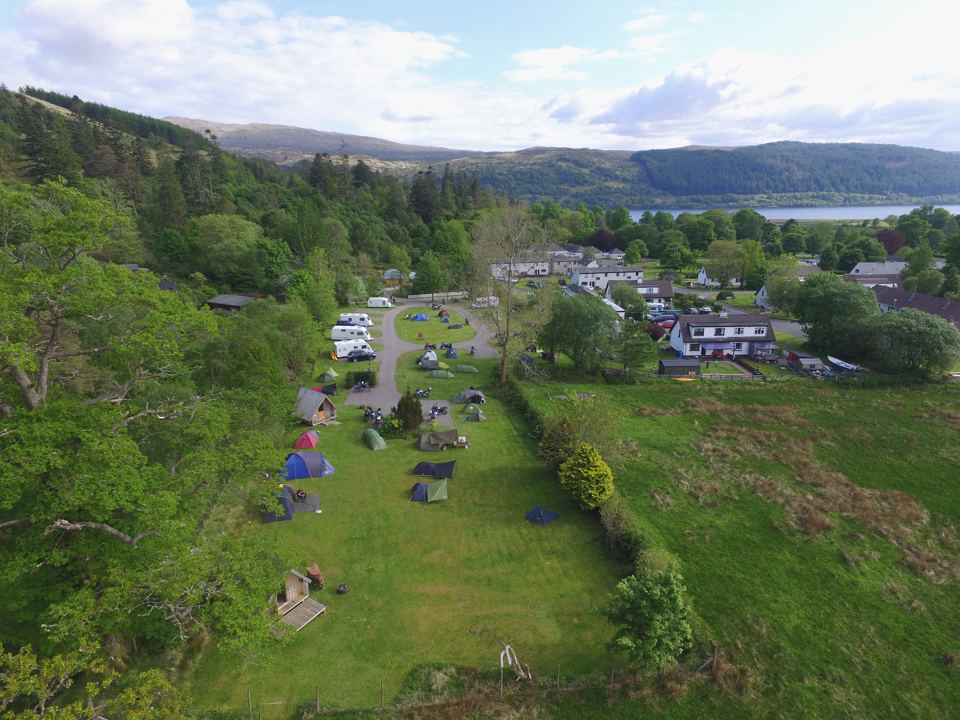 Campsite from above