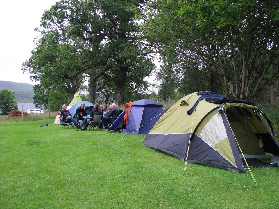 Tents on the grass