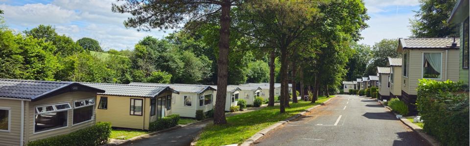 Caravans along the park road