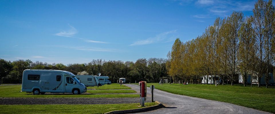 Motorhome on the park road